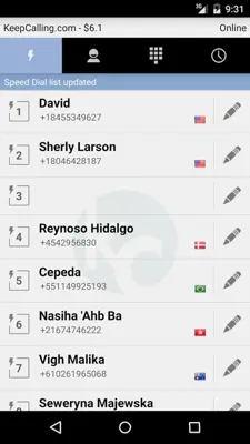 KeepCalling android App screenshot 3